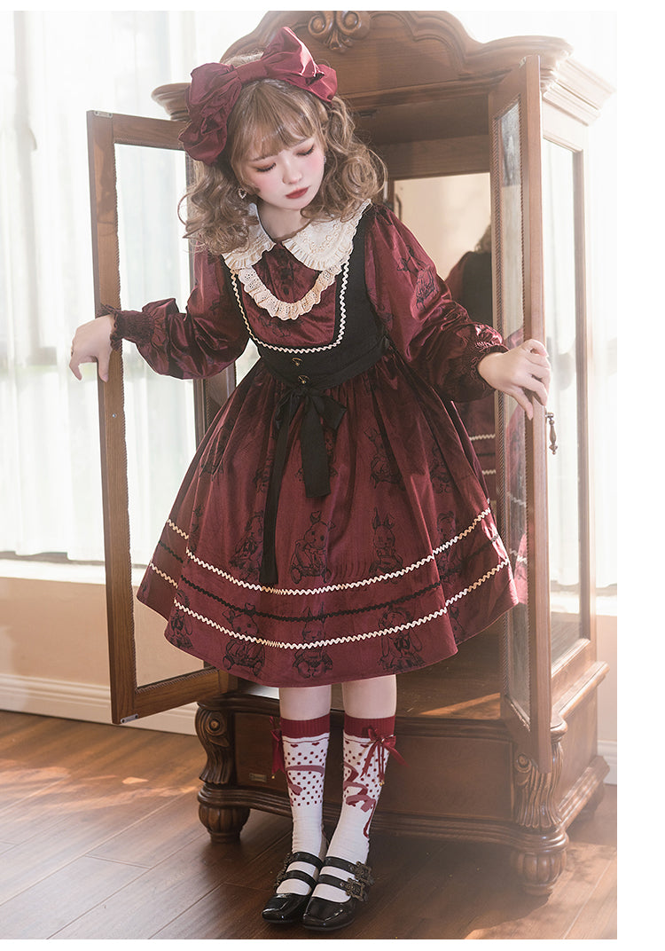 OP/ JSK♥ Ready to Ship♥Puppet Rabbit♥Sweet Lolita Dress
