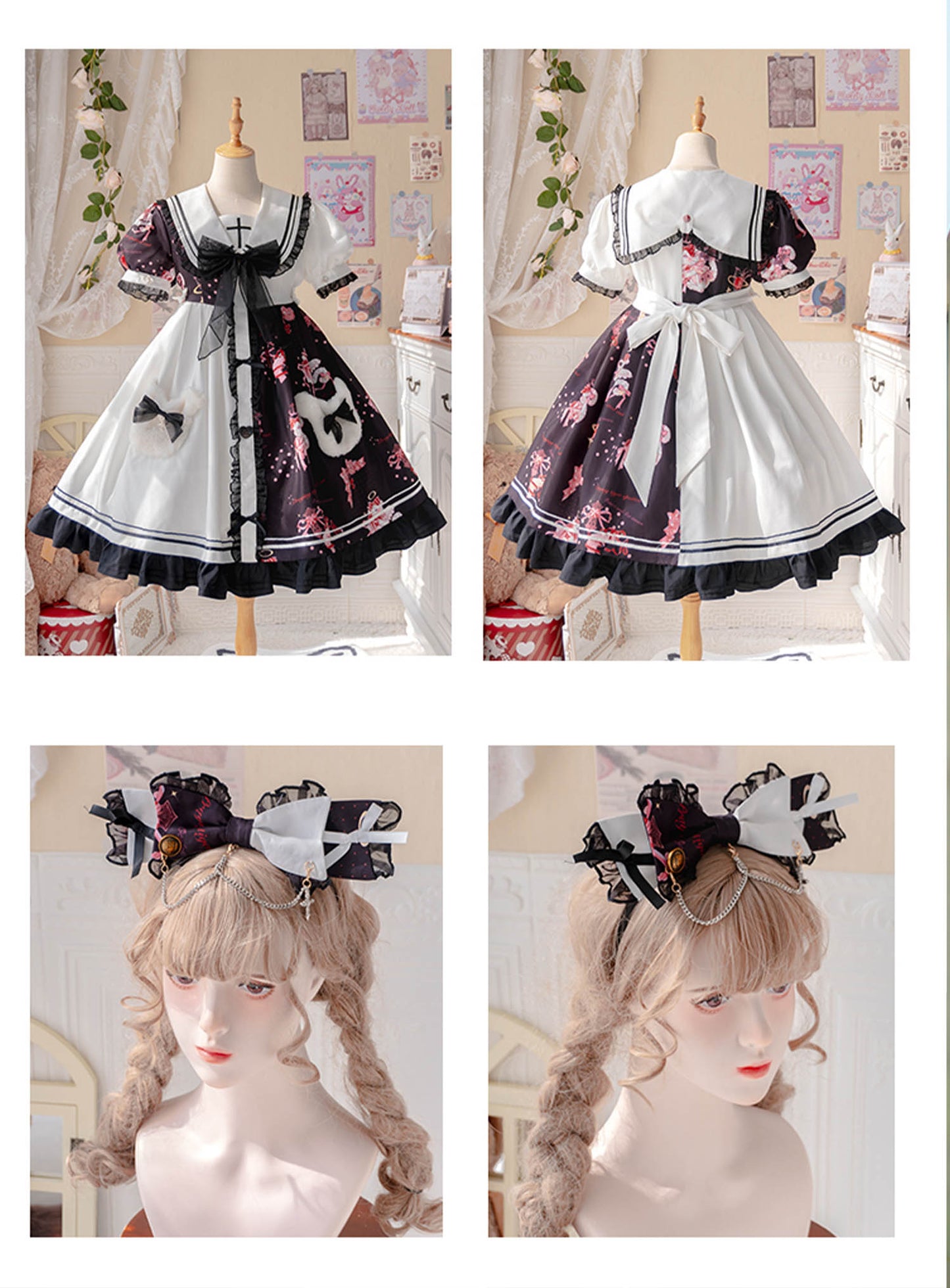 OP Dress♥Ready to Ship♥ Strawberry Bear ♥Sweet Lolita Dress