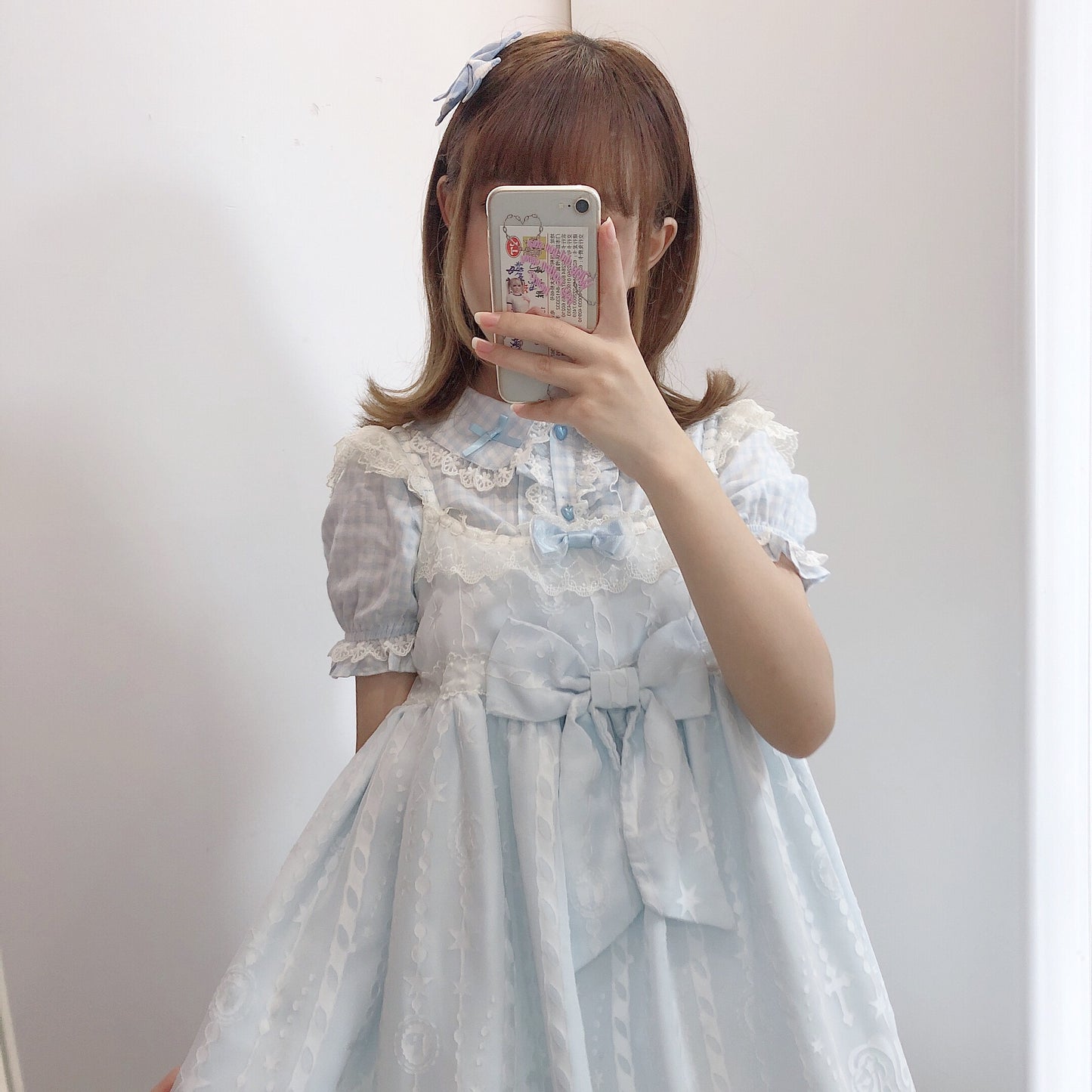 Short Sleeve Plaid Blouse by Daydream