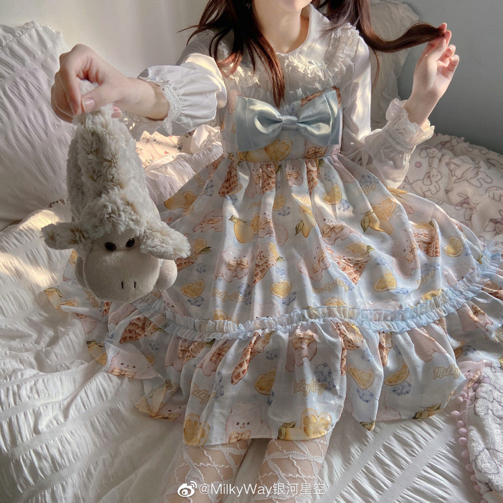JSK Dress♥Ready to Ship♥ Lemon Doggy ♥Sweet Lolita Dress