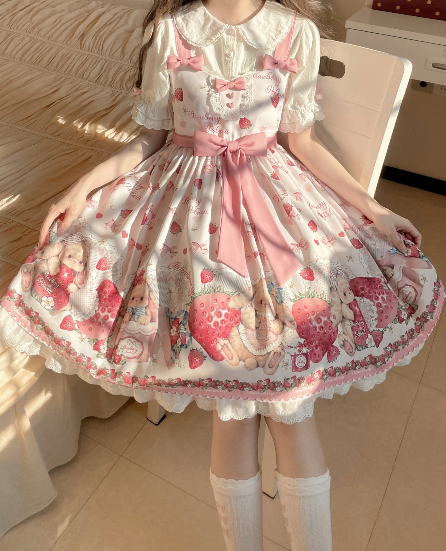 JSK♥Ready to Ship♥Rabbit Berry Gift Box ♥Sweet Lolita Dress