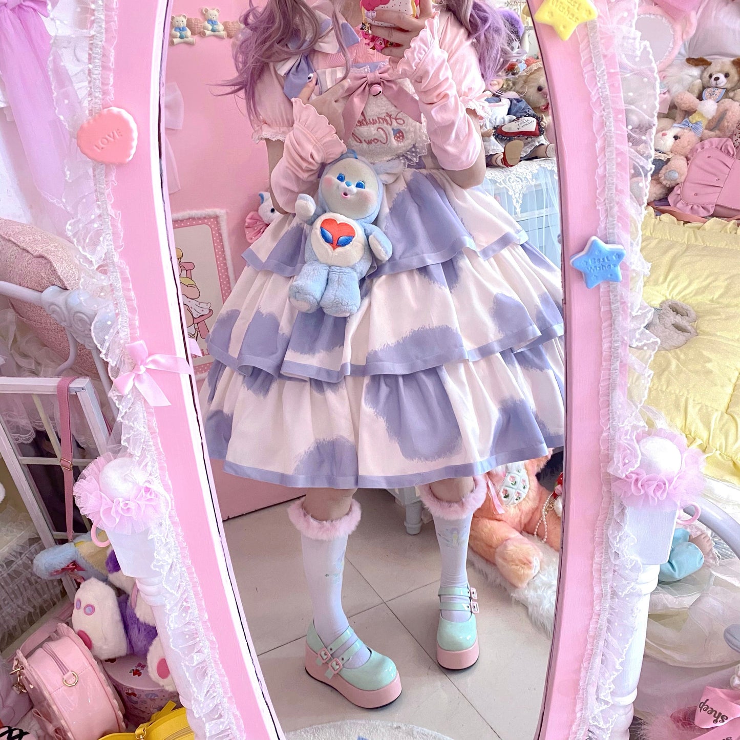 JSK Dress♥Pre-order 3 weeks♥ Strawberry Cow♥Sweet Lolita Dress