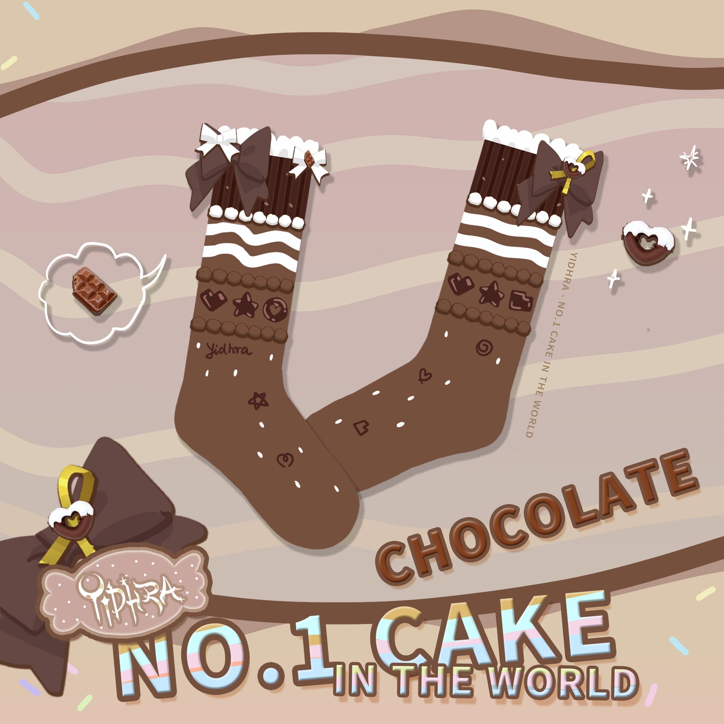 No.1 Cake Intheworld Socks By Yidhra
