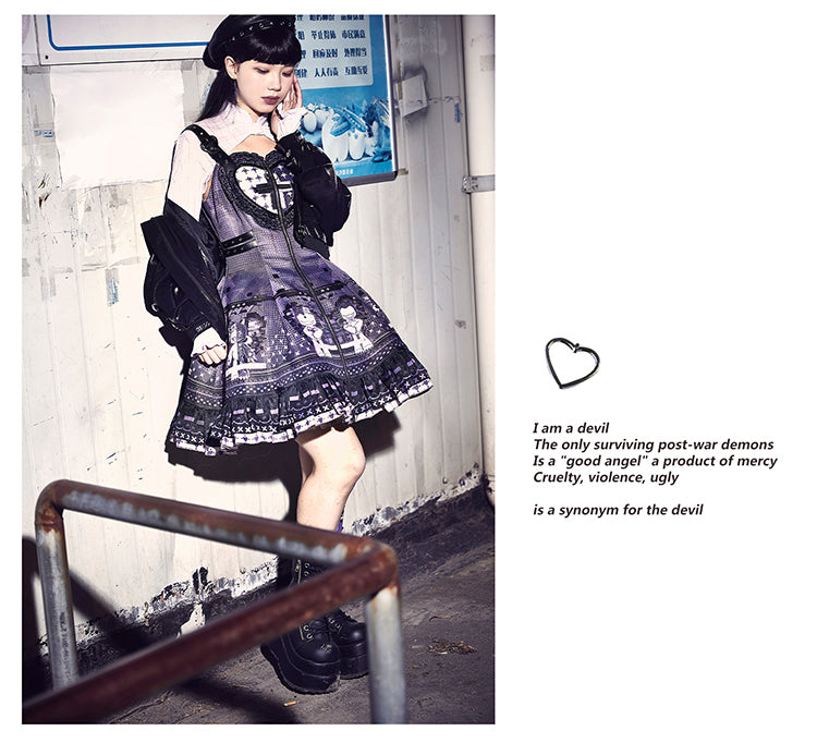 JSK ♥Ready to Ship♥Devil's Heart♥Gothic Lolita Dress