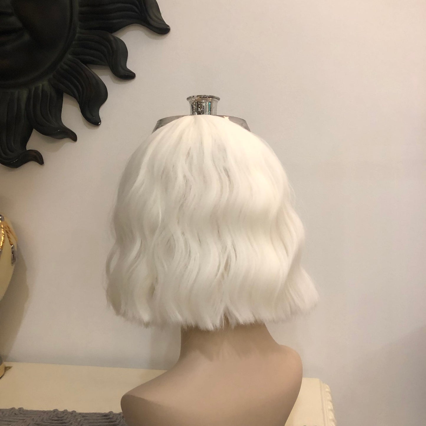 White Short Wig