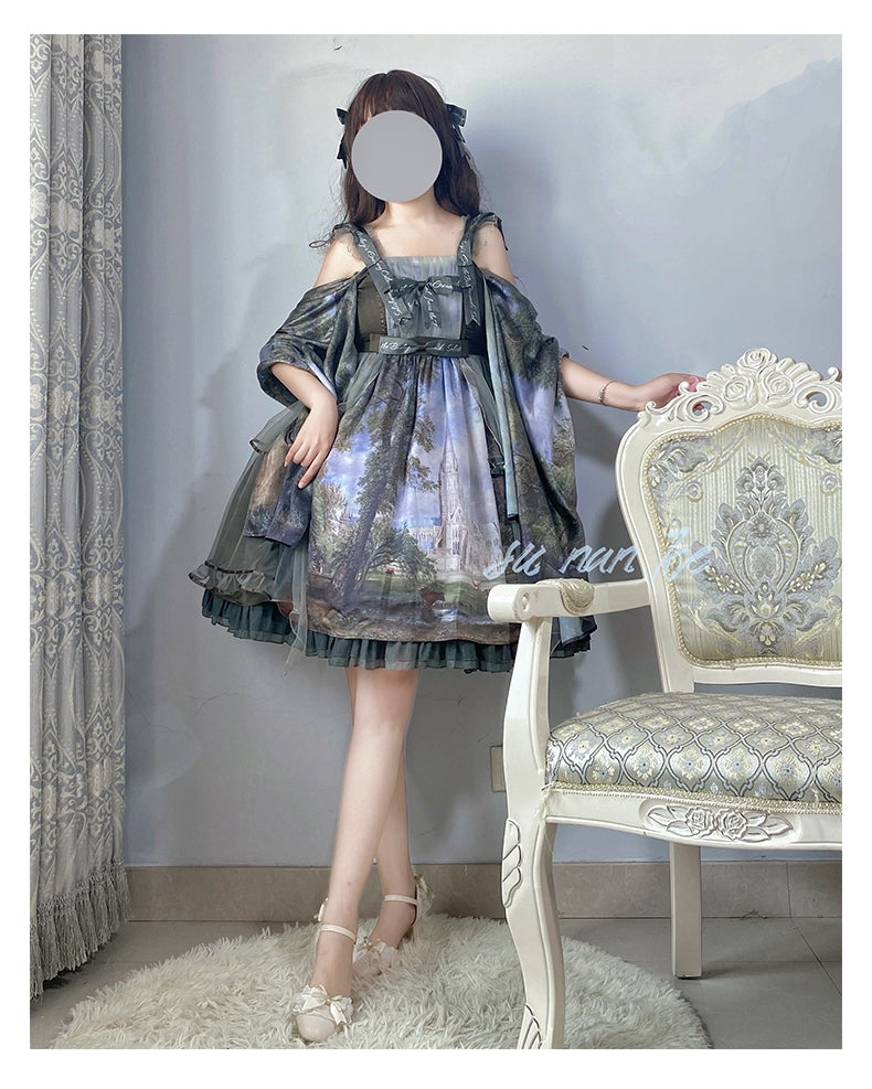 JSK Dress♥Ready to Ship♥ Salisbury Cathedral ♥Sweet Lolita Dress