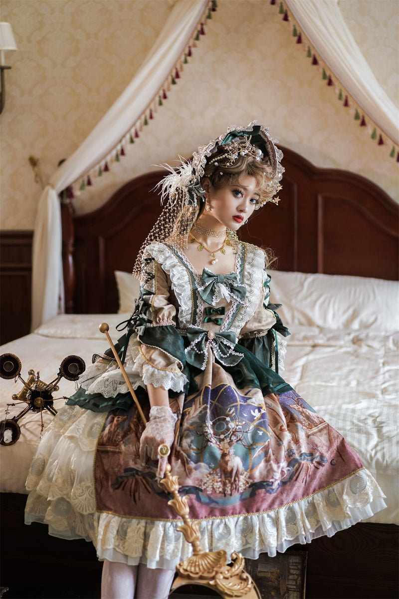 OP ♥Ready to Ship♥Deer God Carols♥Lolita Dress