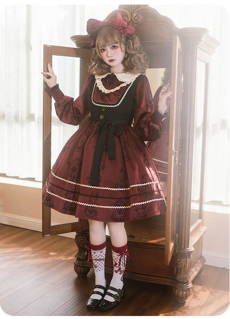 OP/ JSK♥ Ready to Ship♥Puppet Rabbit♥Sweet Lolita Dress