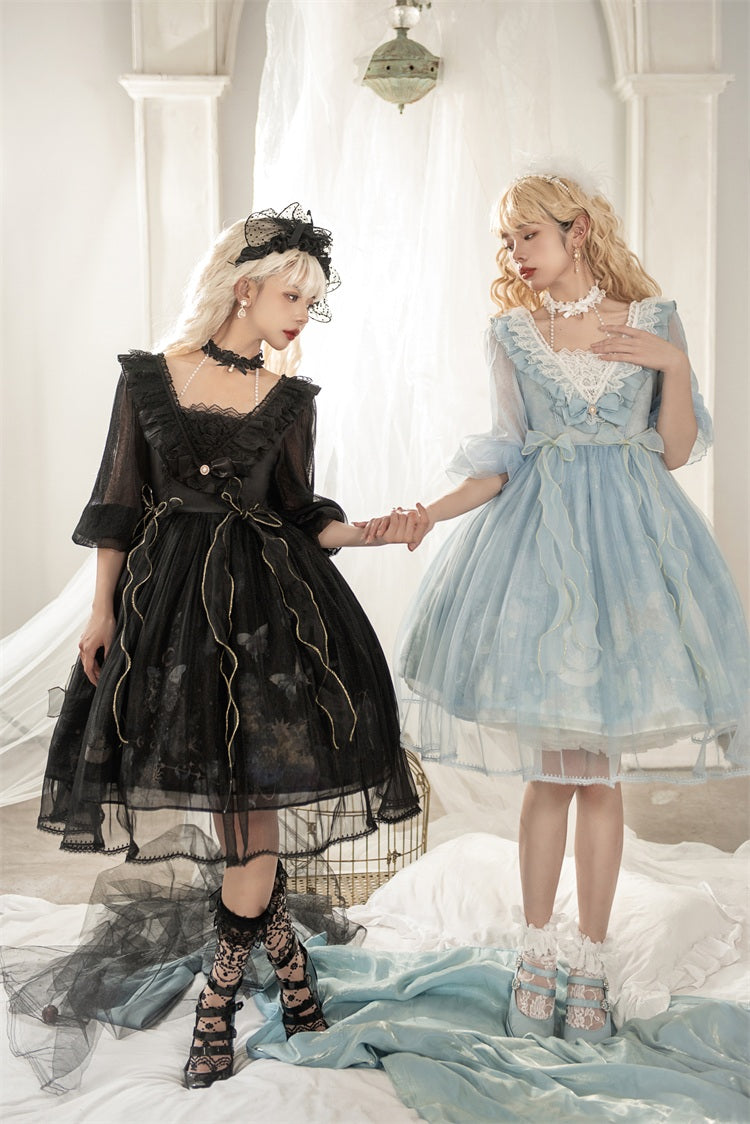 OP♥Ready to Ship♥Planet Butterfly♥Sweet Lolita Dress