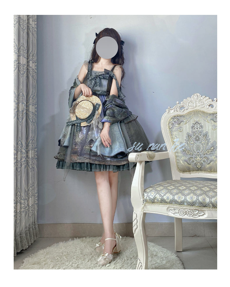 JSK Dress♥Ready to Ship♥ Salisbury Cathedral ♥Sweet Lolita Dress
