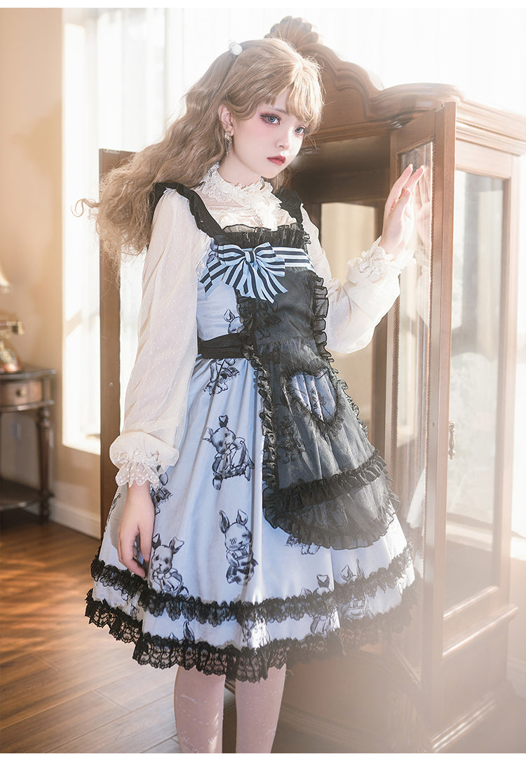 OP/ JSK♥ Ready to Ship♥Puppet Rabbit♥Sweet Lolita Dress
