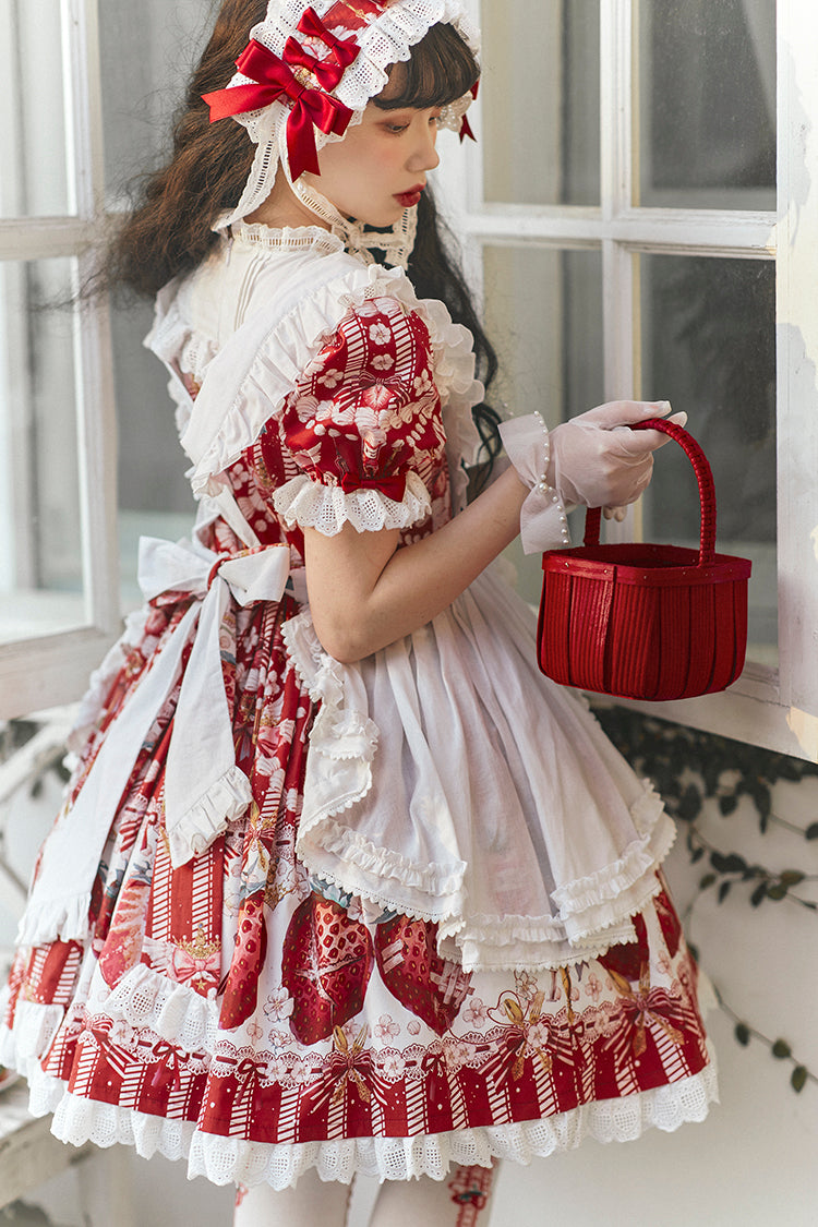JSK & OP Dress♥Ready to Ship♥ Strawberry Revolution ♥Sweet Lolita Dress