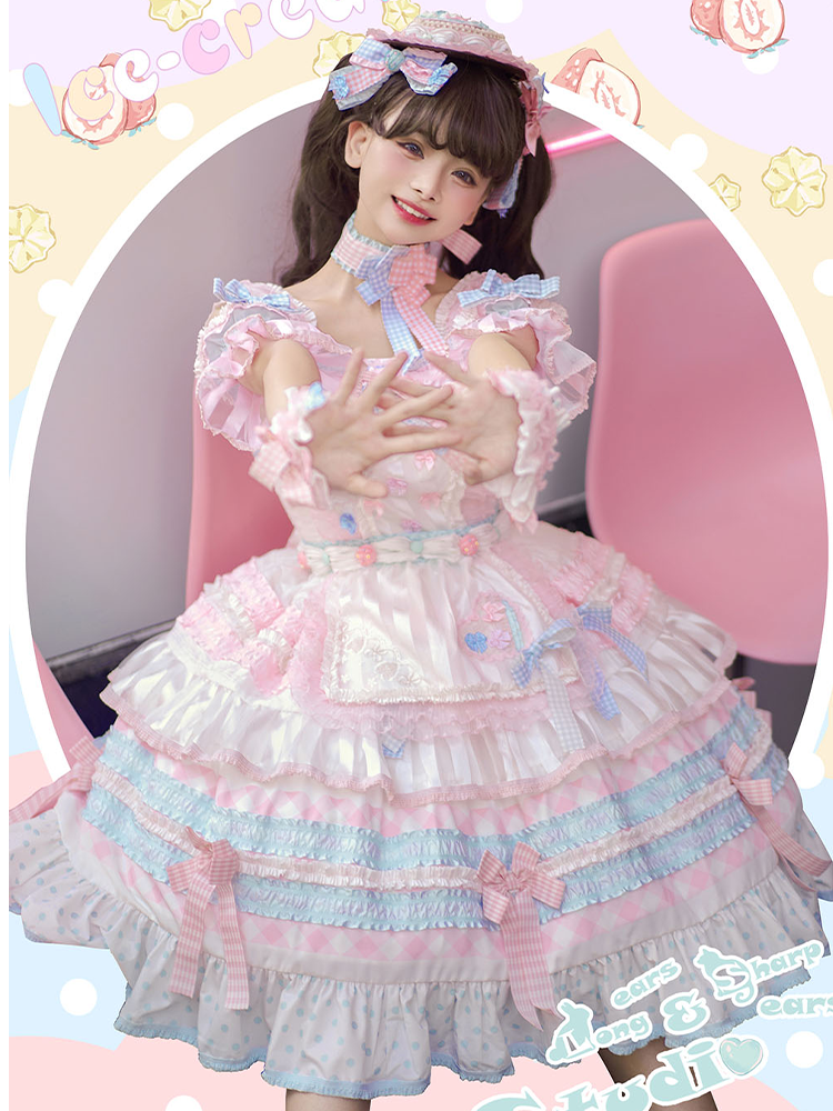 JSK Full Set ♥Pre-order♥Ice Cream Cake ♥Sweet Lolita Dress