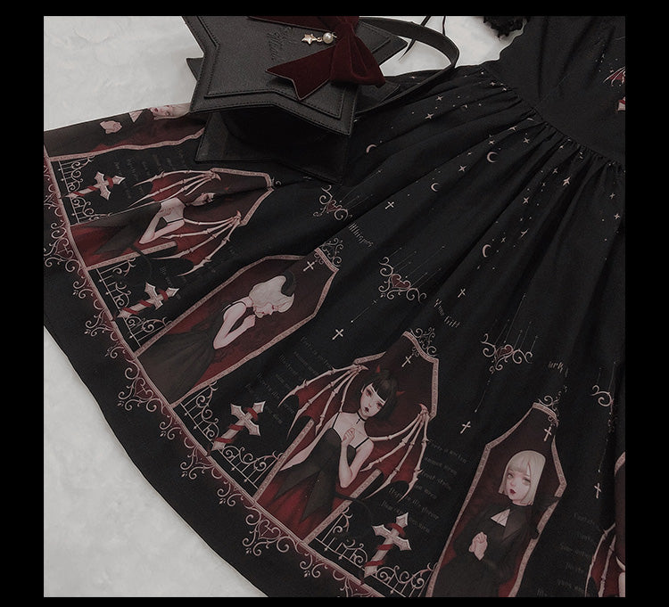 JSK Dress♥Ready to Ship♥Whisper of Night♥Gothic Lolita Dress