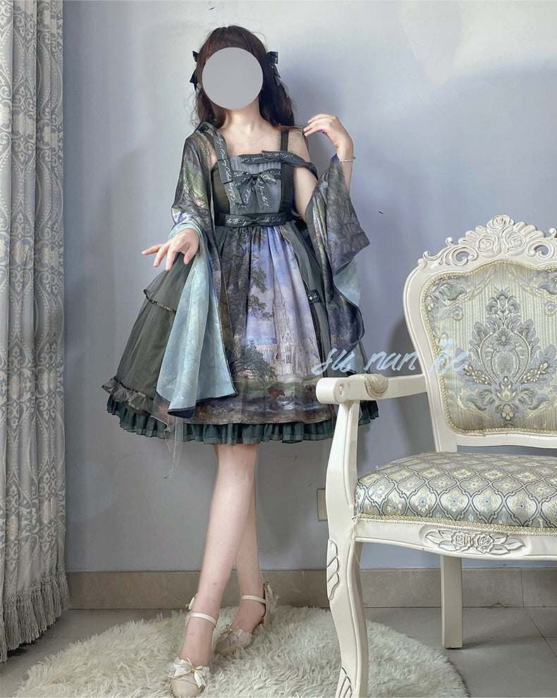 JSK Dress♥Ready to Ship♥ Salisbury Cathedral ♥Sweet Lolita Dress