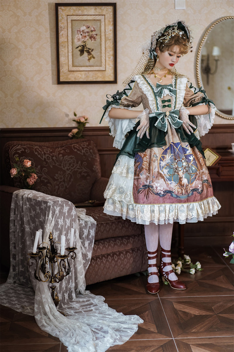 OP ♥Ready to Ship♥Deer God Carols♥Lolita Dress