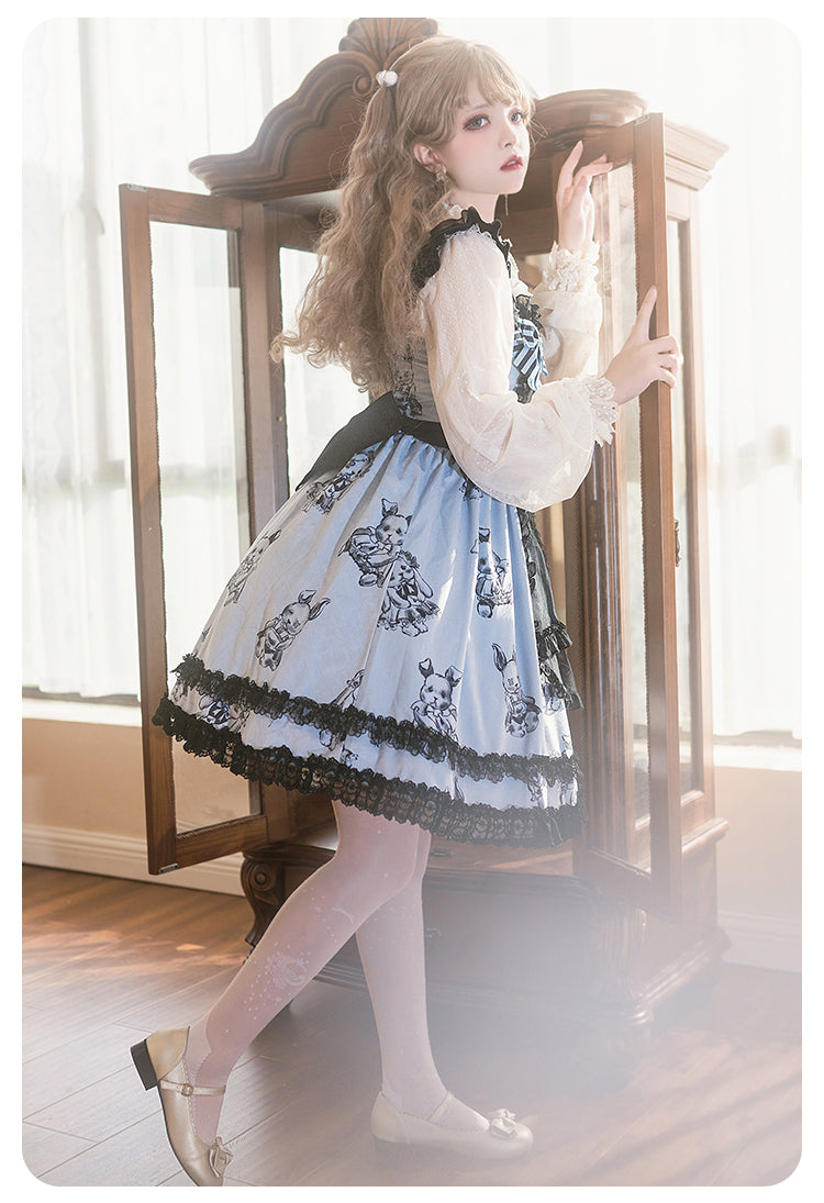 OP/ JSK♥ Ready to Ship♥Puppet Rabbit♥Sweet Lolita Dress