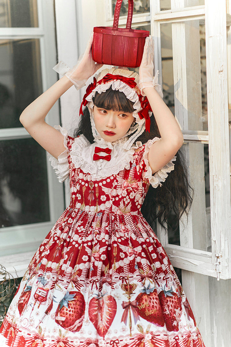JSK & OP Dress♥Ready to Ship♥ Strawberry Revolution ♥Sweet Lolita Dress