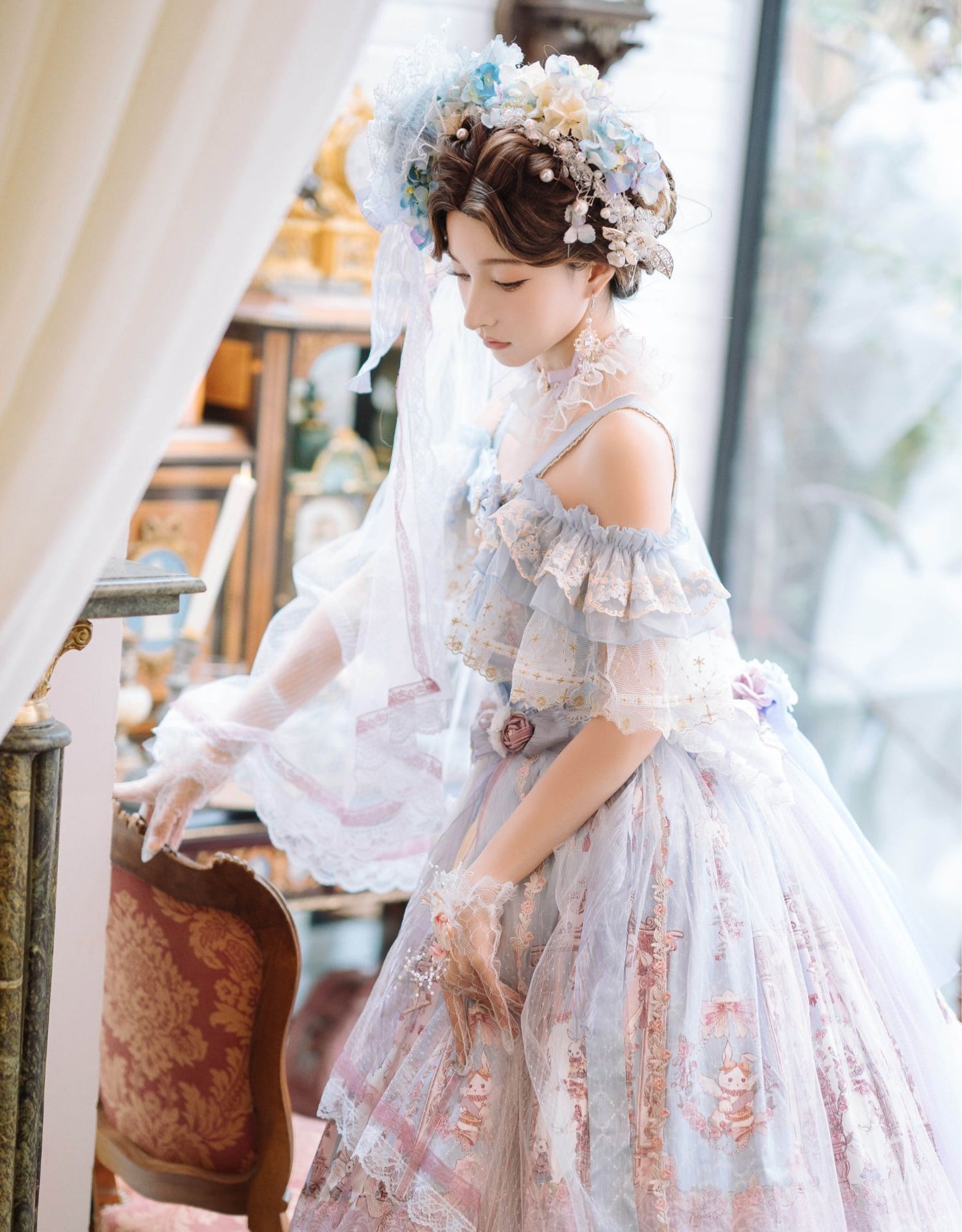 JSK Set ♥Ready to Ship♥Song in the moonlight ♥Hime Lolita Dress