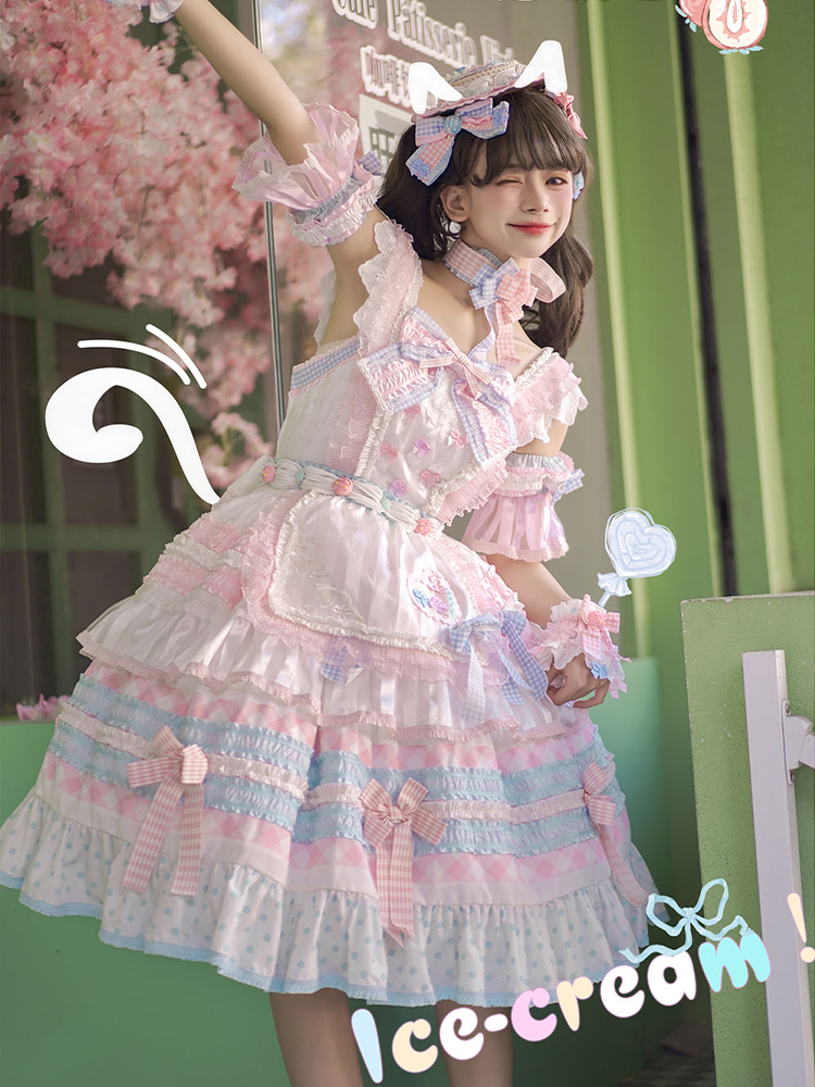 JSK Full Set ♥Pre-order♥Ice Cream Cake ♥Sweet Lolita Dress
