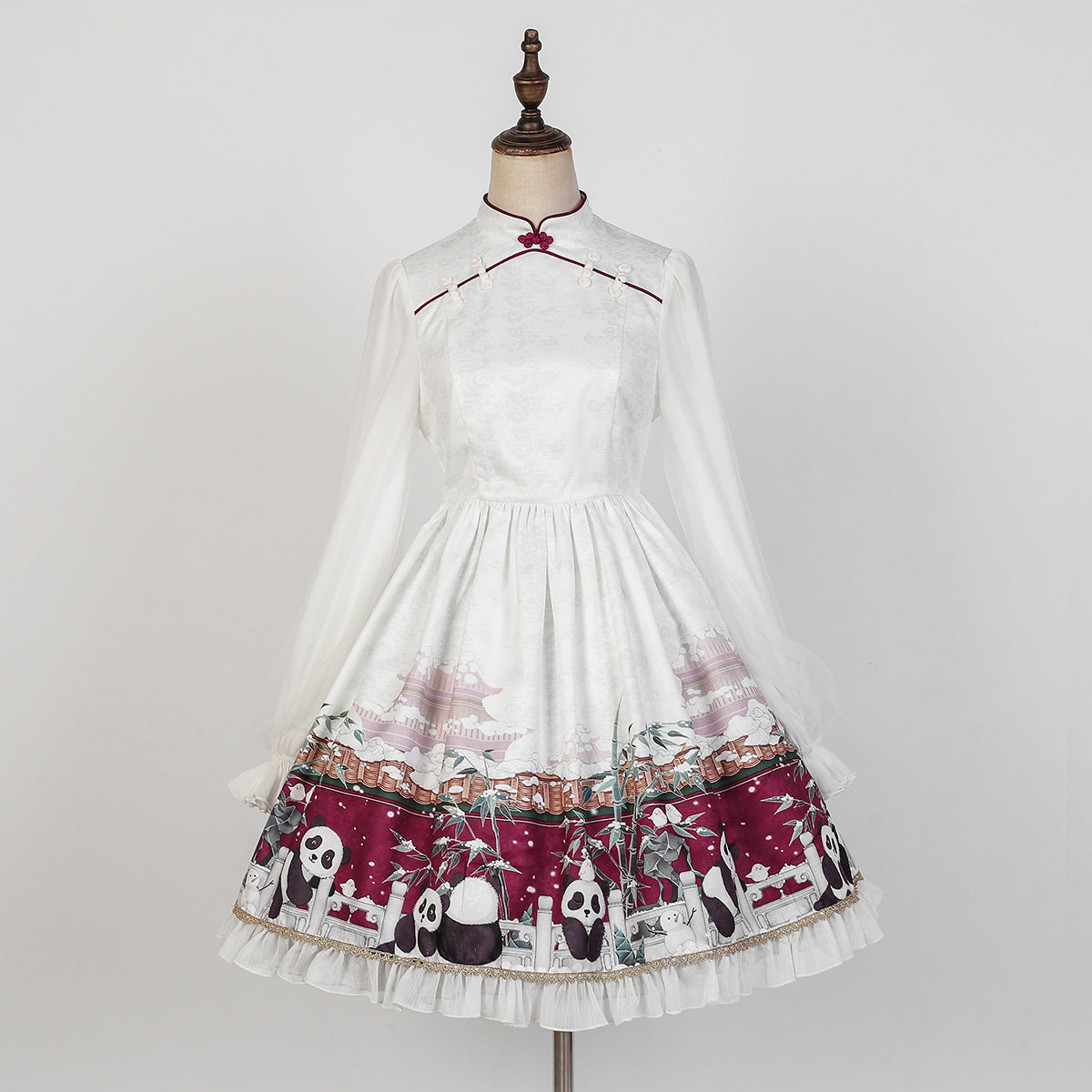 OP &Coat ♥Ready to Ship♥Chinese Character Panda♥Sweet Lolita Dress