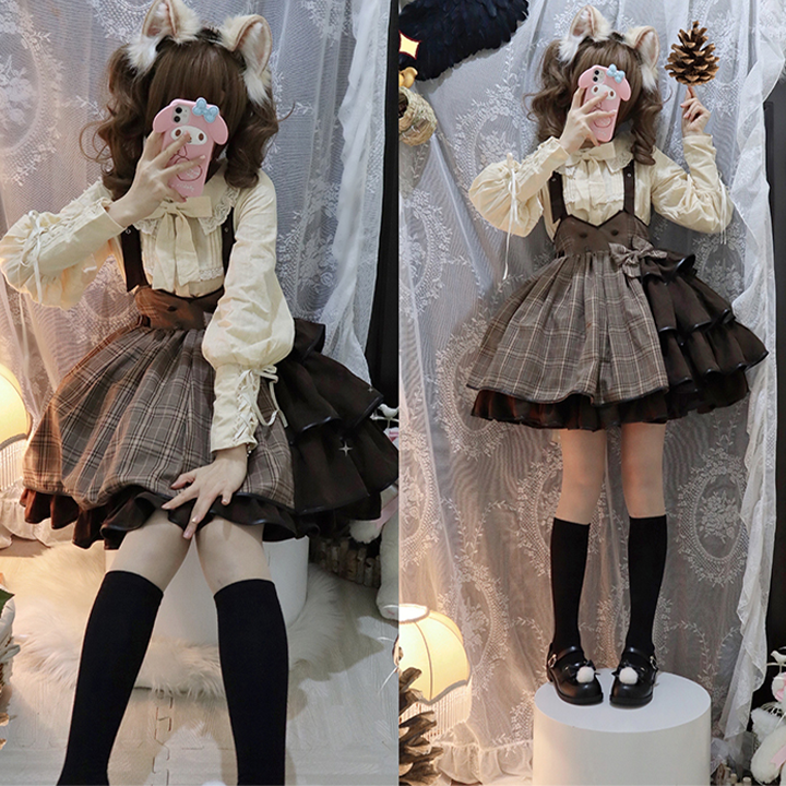 SK♥ Ready to Ship♥Vanilla Latte Little Detective♥ Classic Lolita Dress