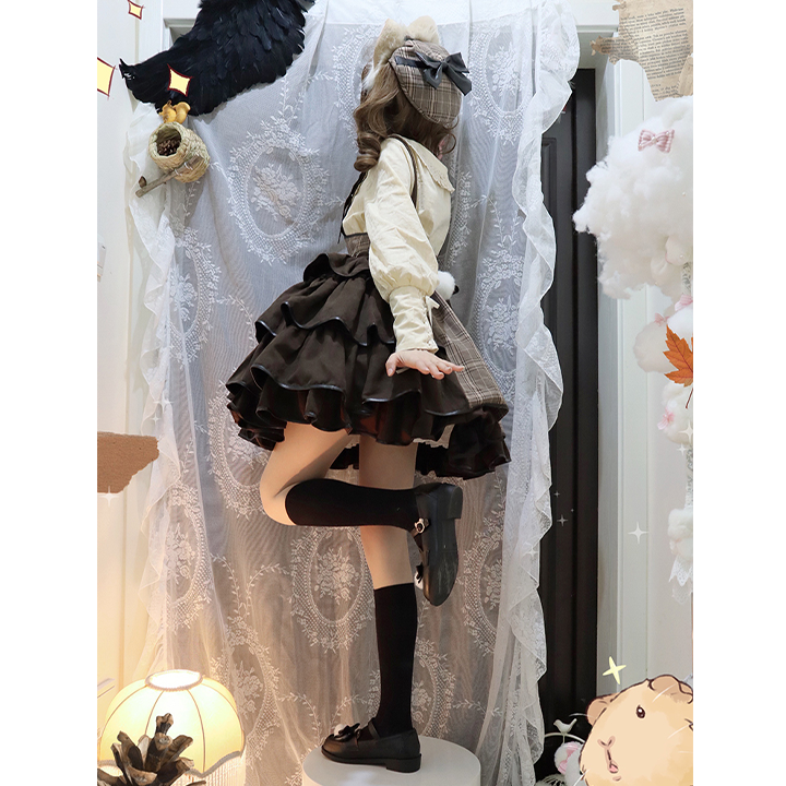 SK♥ Ready to Ship♥Vanilla Latte Little Detective♥ Classic Lolita Dress