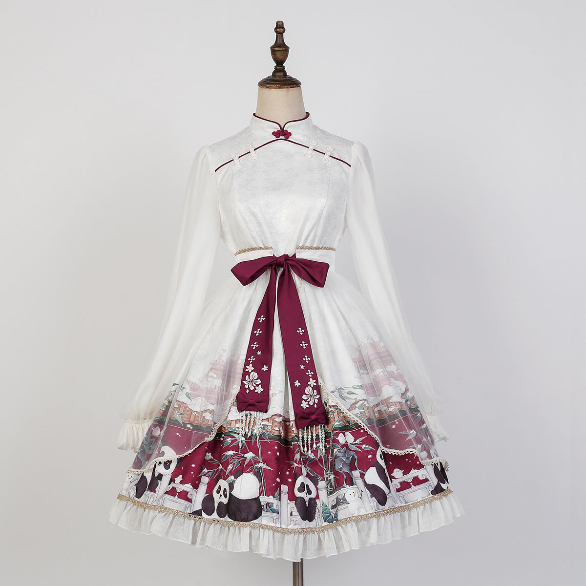 OP &Coat ♥Ready to Ship♥Chinese Character Panda♥Sweet Lolita Dress