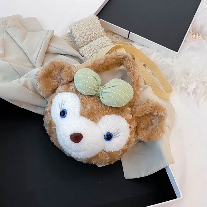 Lolita StellaLou Bunny Head Plush Crossbody Doll Bag