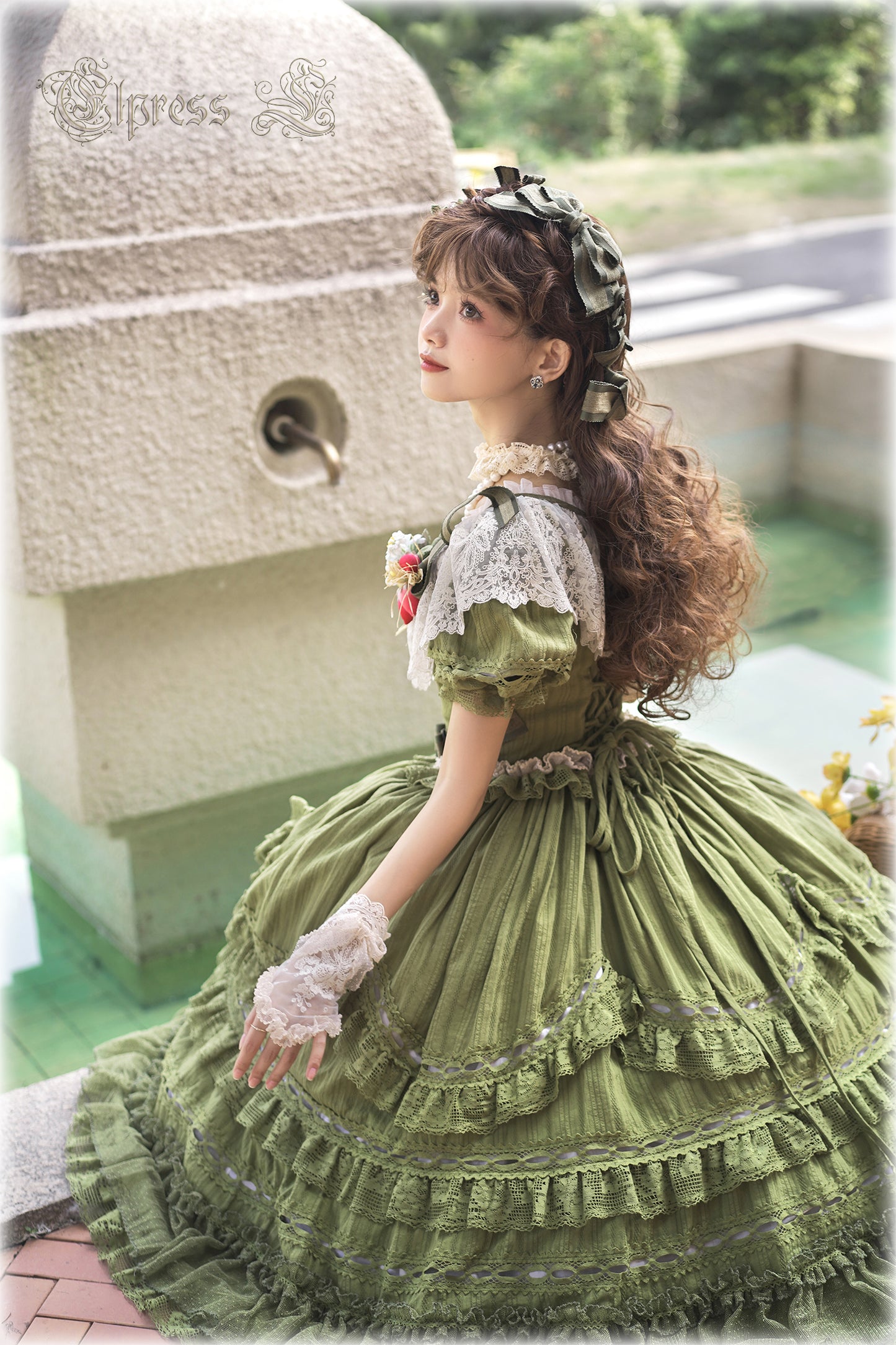 OP Dress Full Set♥Pre-order 3 months♥ Xingxiang Green Color ♥Sweet Lolita Dress