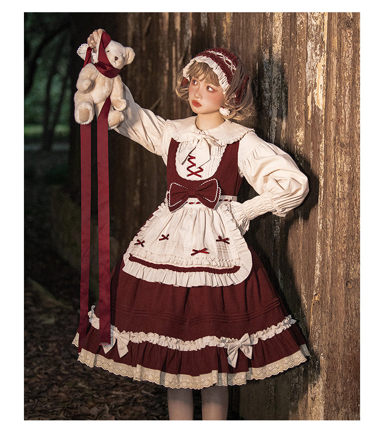 JSK & Cape♥ Ready to Ship♥Little Red Riding Hood ♥ Sweet Lolita dress