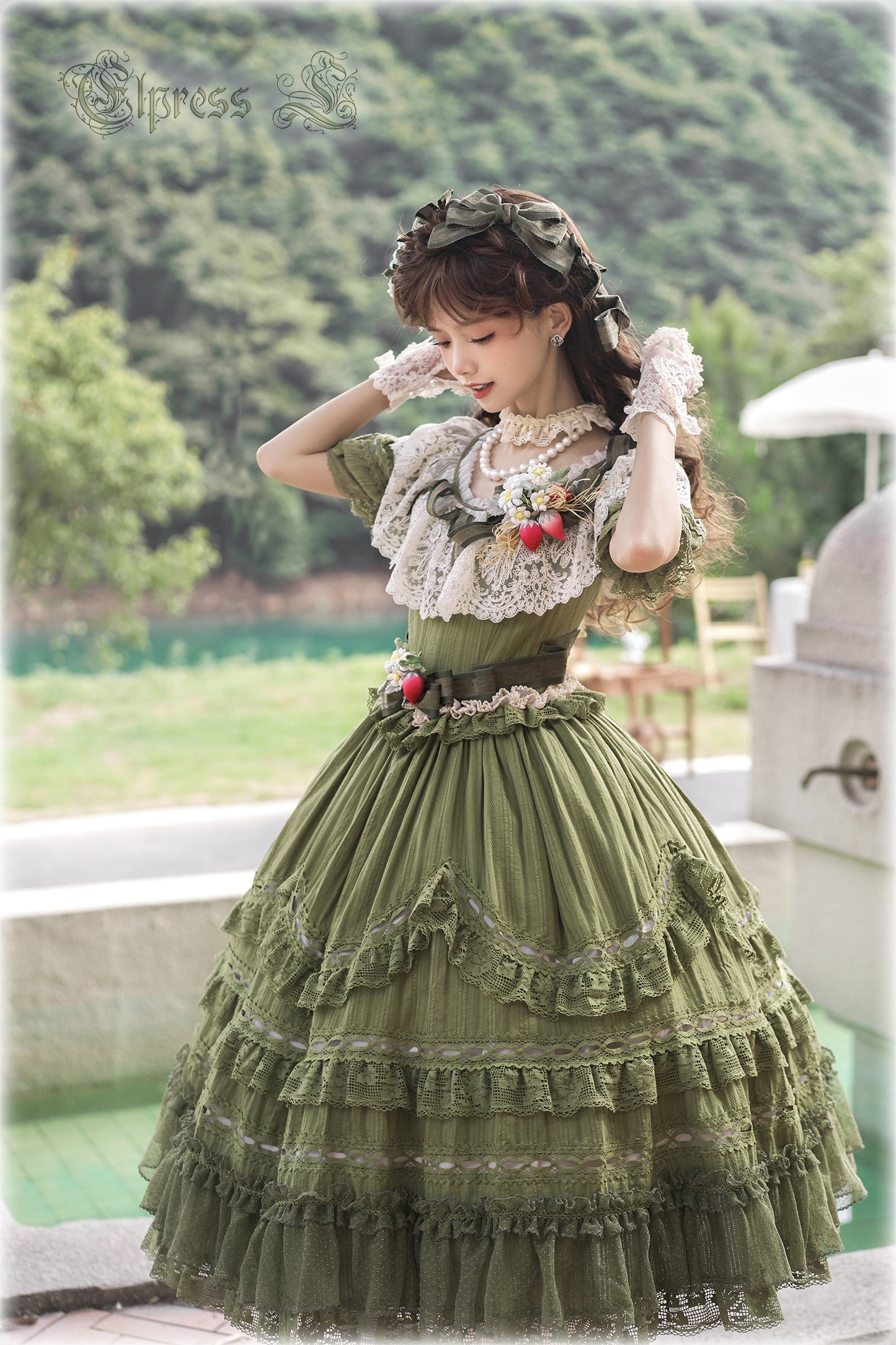 OP Dress Full Set♥Pre-order 3 months♥ Xingxiang Green Color ♥Sweet Lolita Dress