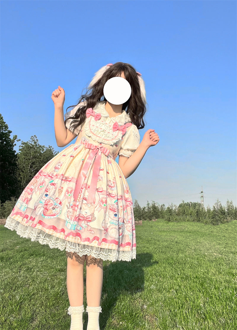 JSK Dress♥Ready to Ship♥Milk Ice-cream ♥ Sweet Lolita Dress