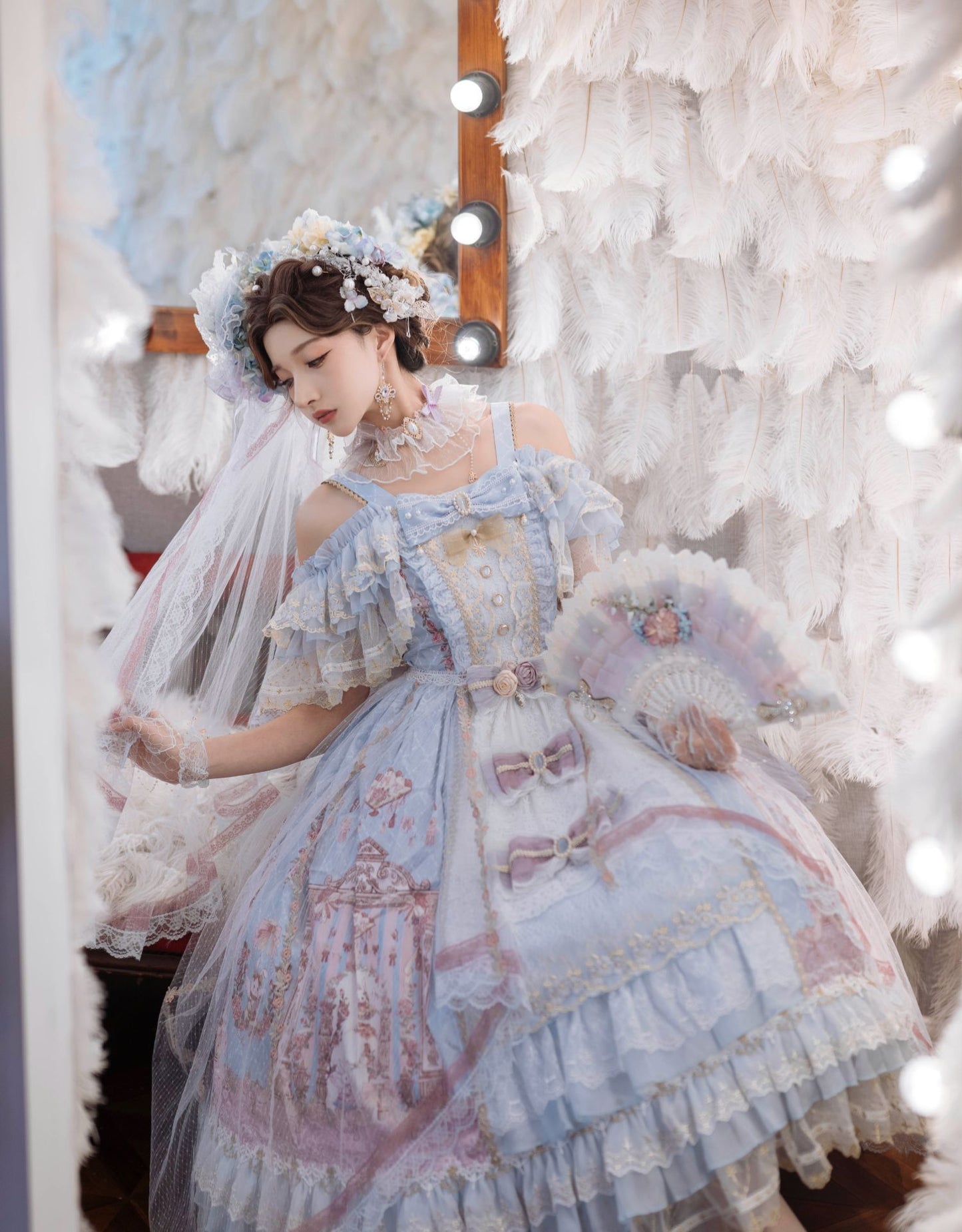 JSK Set ♥Ready to Ship♥Song in the moonlight ♥Hime Lolita Dress