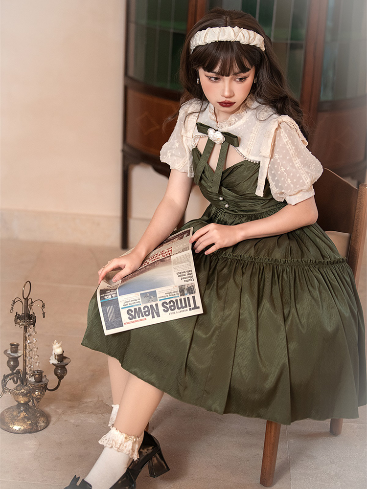 OP ♥Ready to Ship♥Garden& Poetry♥Sweet Lolita Dress