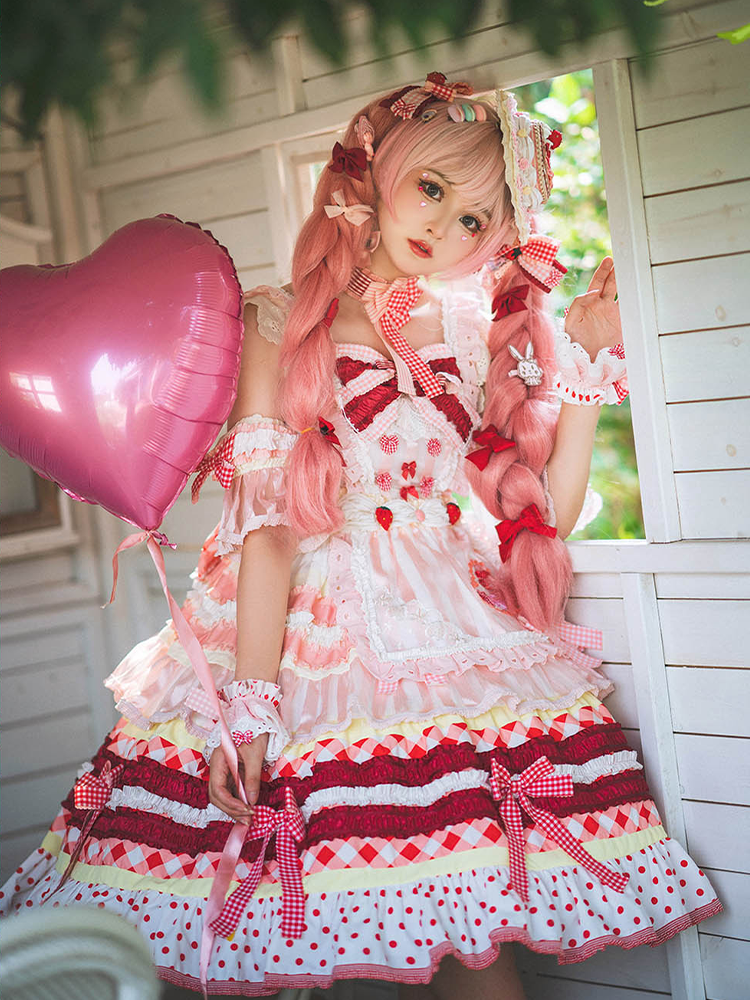 JSK Full Set ♥Pre-order♥Strawberry Cake ♥Sweet Lolita Dress