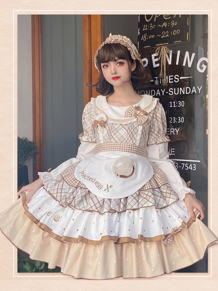 OP♥Ready to Ship♥Poached Egg♥Sweet Lolita Dress