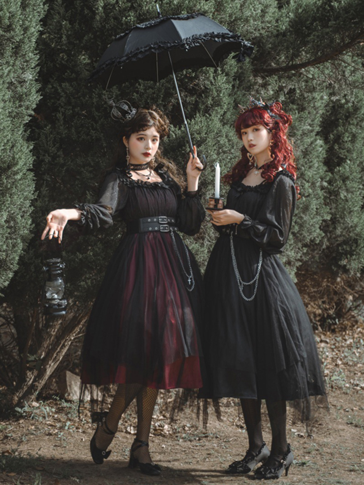 OP ♥Ready to Ship♥Shadow Maiden Killer♥Gothic Lolita Dress