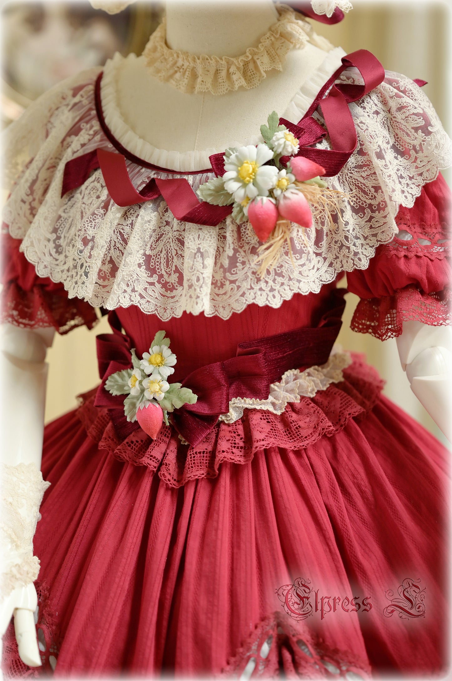 OP Dress Full Set♥Pre-order 3 months♥ Xingxiang Red Color ♥Sweet Lolita Dress