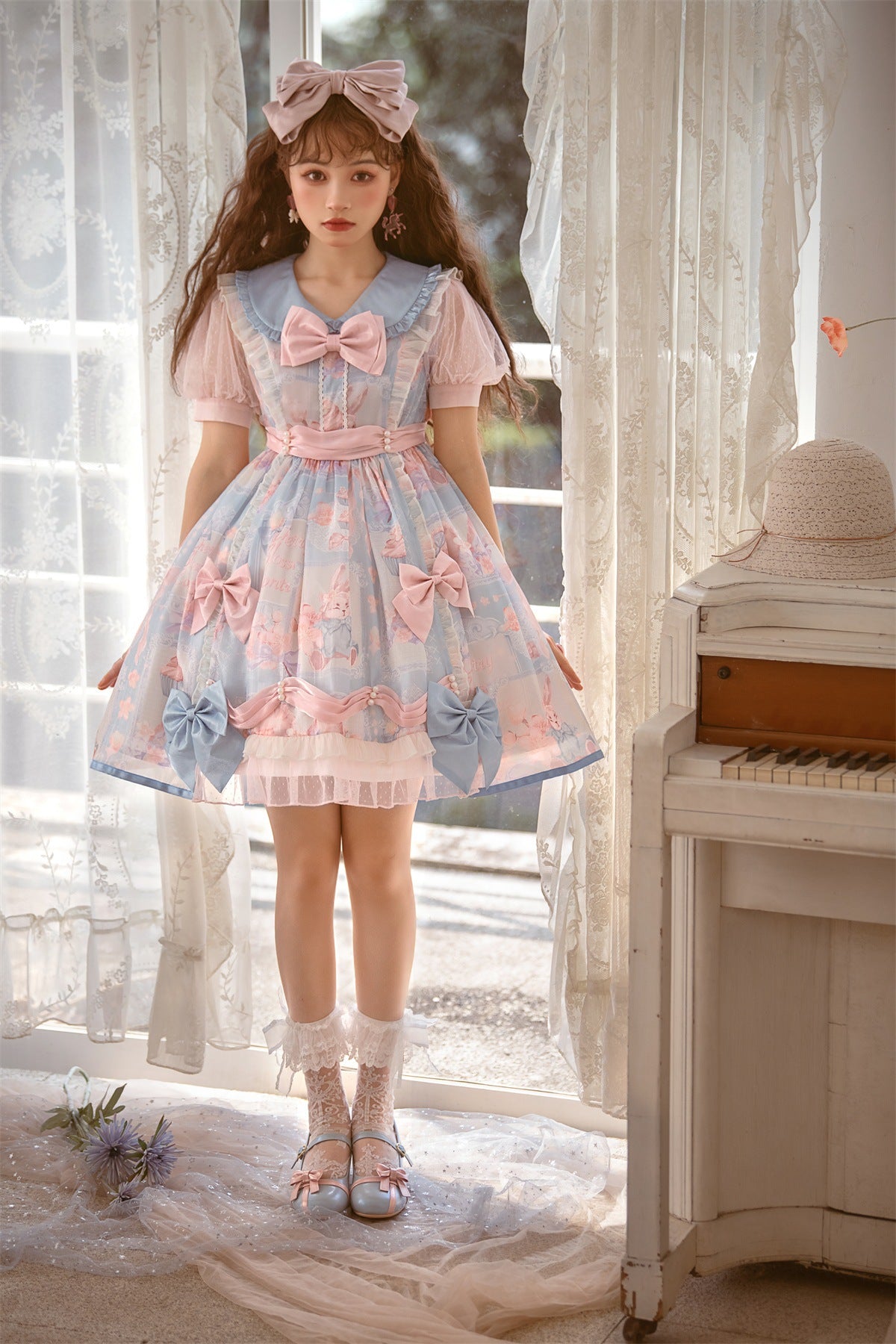OP♥ Ready to Ship♥Rabbit Candy Wrapper ♥Sweet Lolita Dress