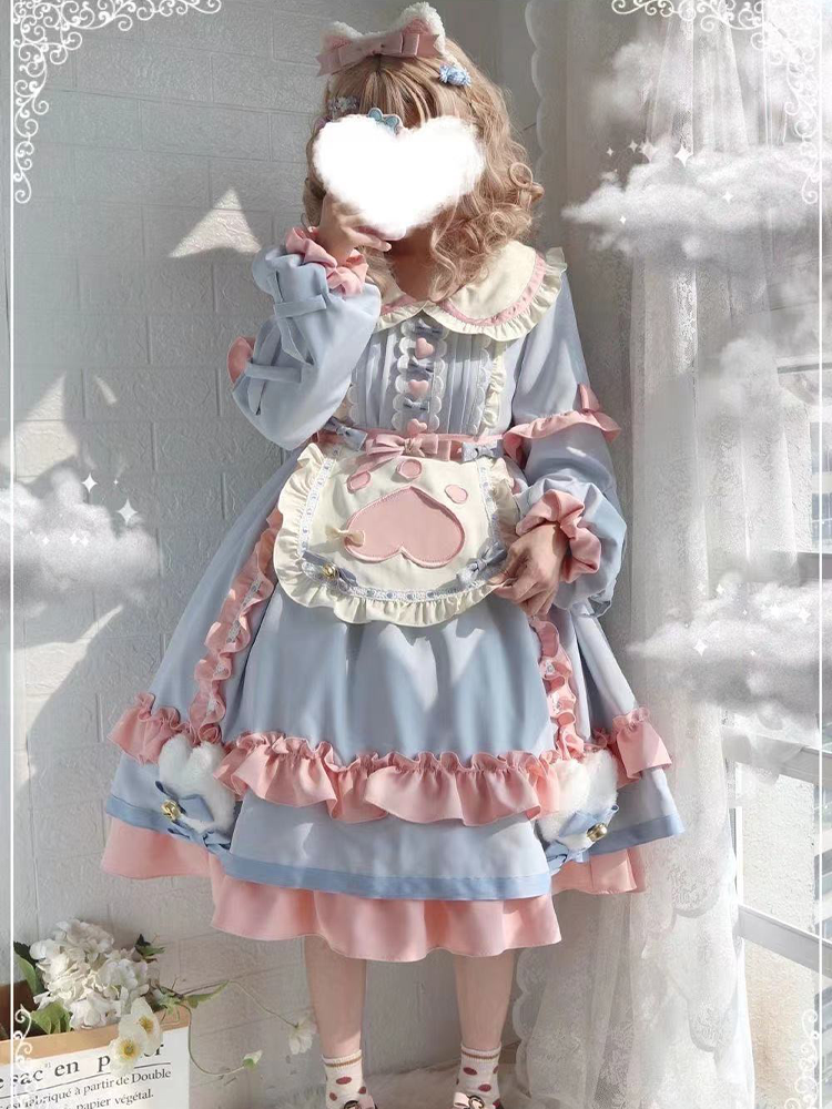 OP♥ Ready to Ship♥Kitty Cat Dessert Station ♥ Sweet Lolita Dress OP