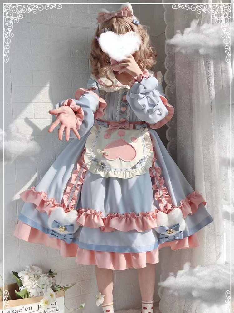 OP♥ Ready to Ship♥Kitty Cat Dessert Station ♥ Sweet Lolita Dress OP