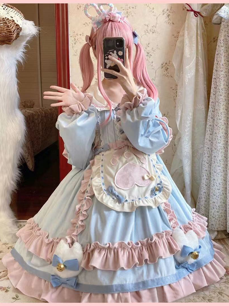 OP♥ Ready to Ship♥Kitty Cat Dessert Station ♥ Sweet Lolita Dress OP