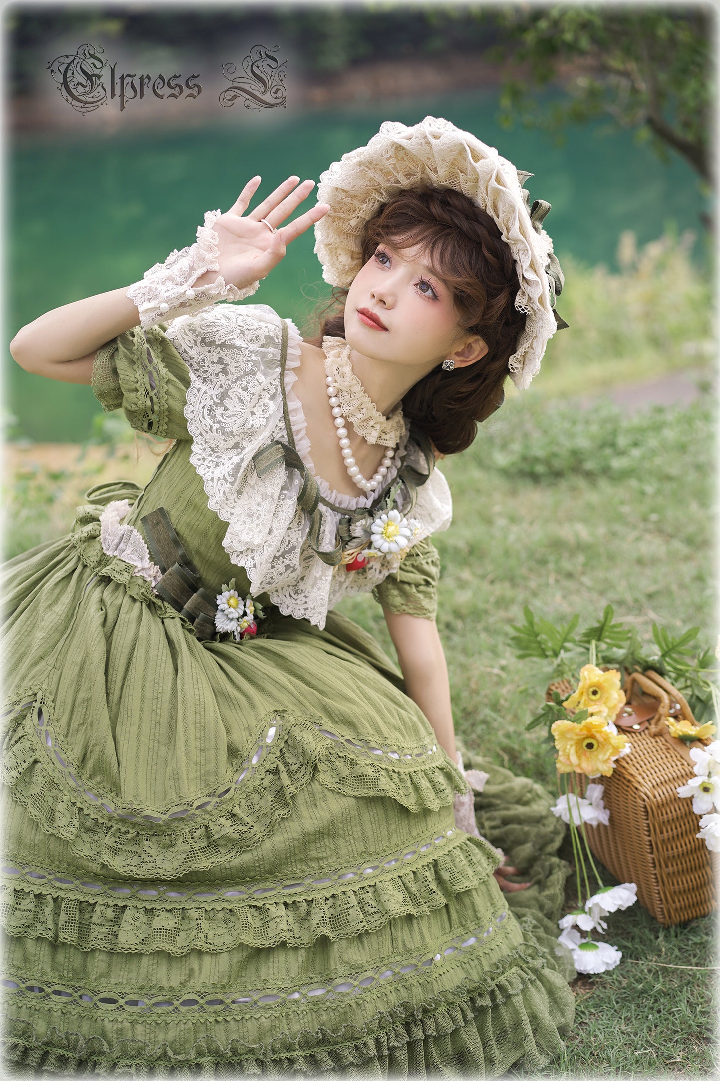 OP Dress Full Set♥Pre-order 3 months♥ Xingxiang Green Color ♥Sweet Lolita Dress