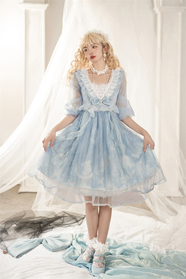 OP♥Ready to Ship♥Planet Butterfly♥Sweet Lolita Dress