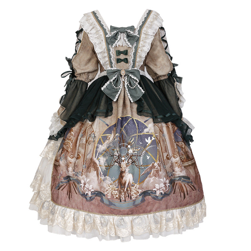 OP ♥Ready to Ship♥Deer God Carols♥Lolita Dress