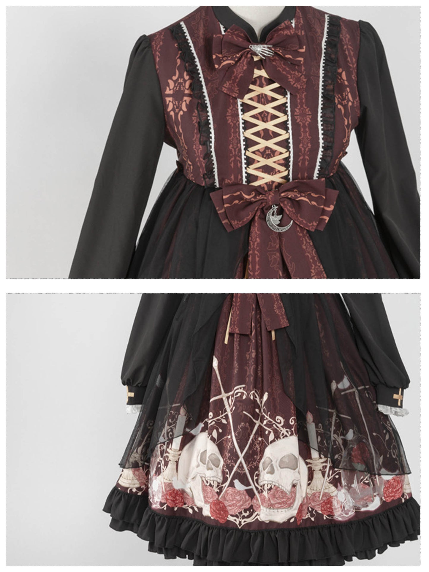 OP Dress♥Ready to Ship♥I‘m ’Skeletonized♥Gothic Lolita Dress