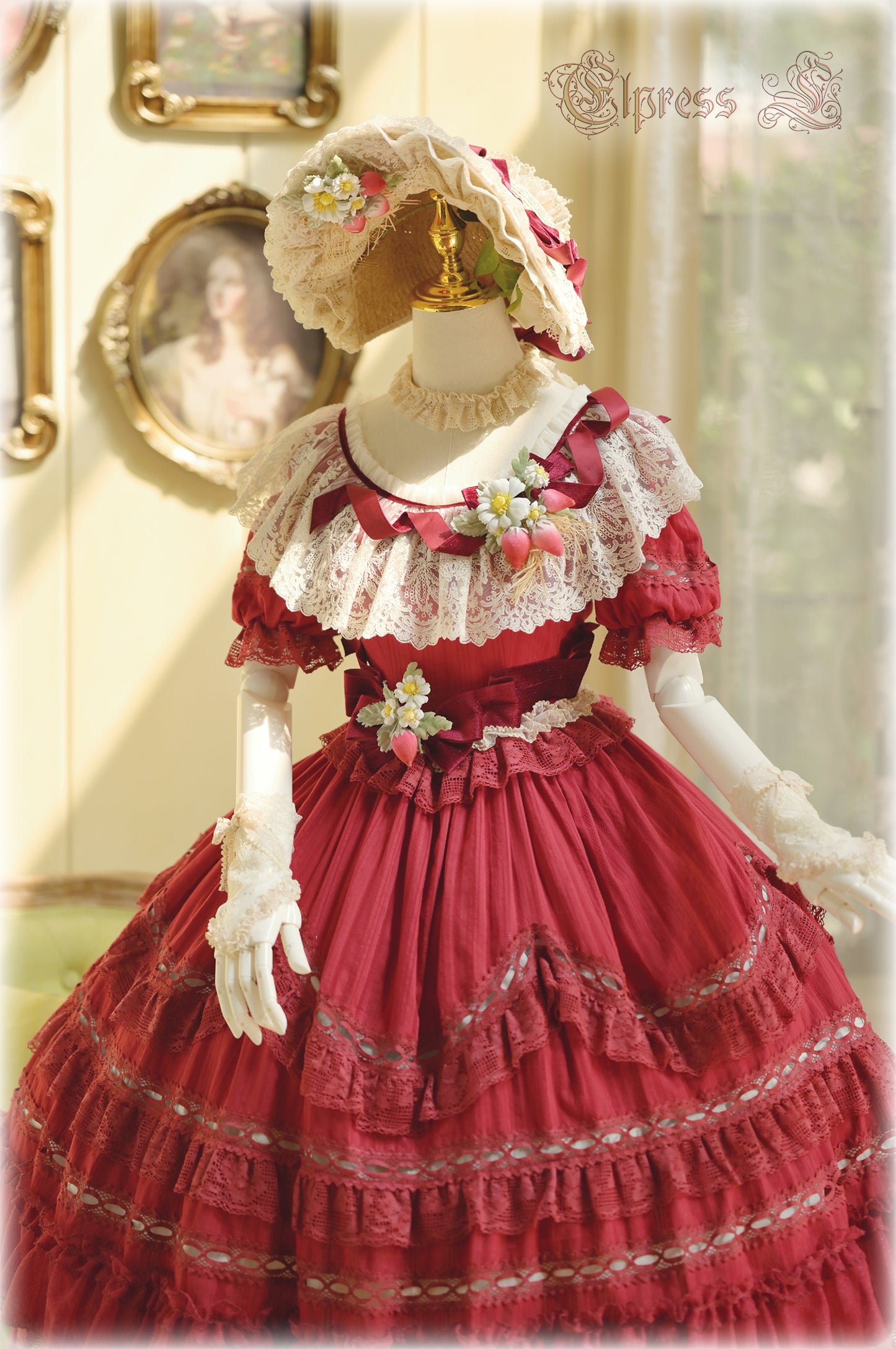 OP Dress Full Set♥Pre-order 3 months♥ Xingxiang Red Color ♥Sweet Lolita Dress