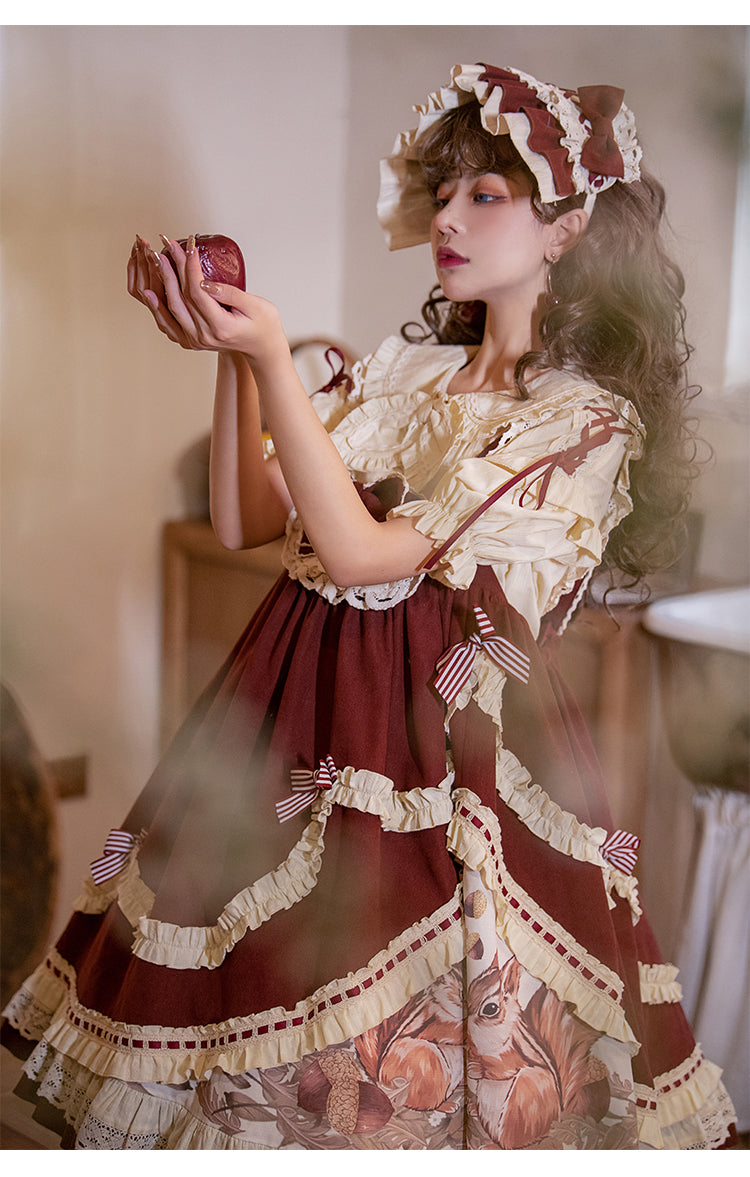 JSK & Blouse ♥Ready to Ship♥Little Acorn♥Sweet Lolita JSK Dress