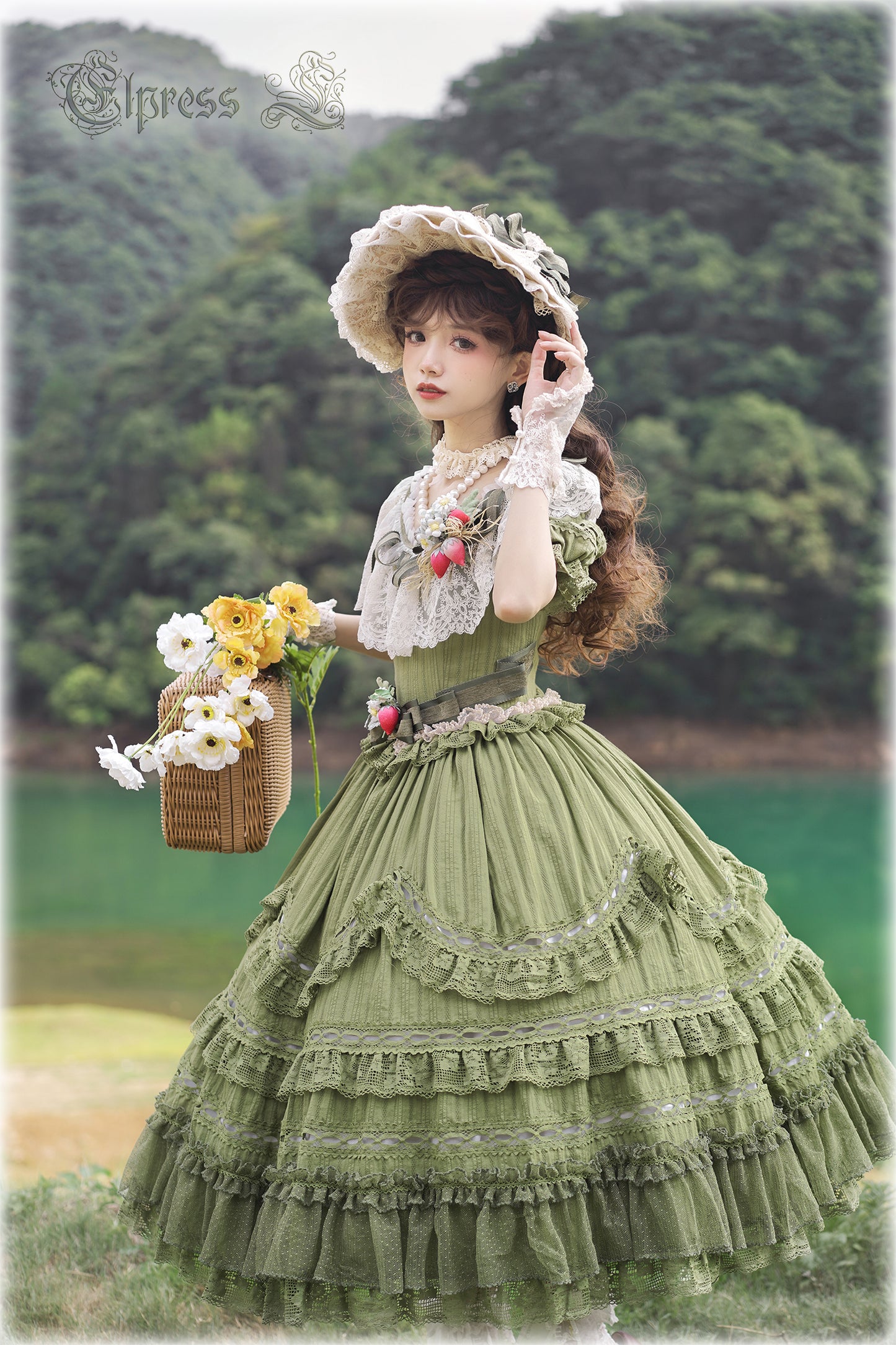 OP Dress Full Set♥Pre-order 3 months♥ Xingxiang Green Color ♥Sweet Lolita Dress